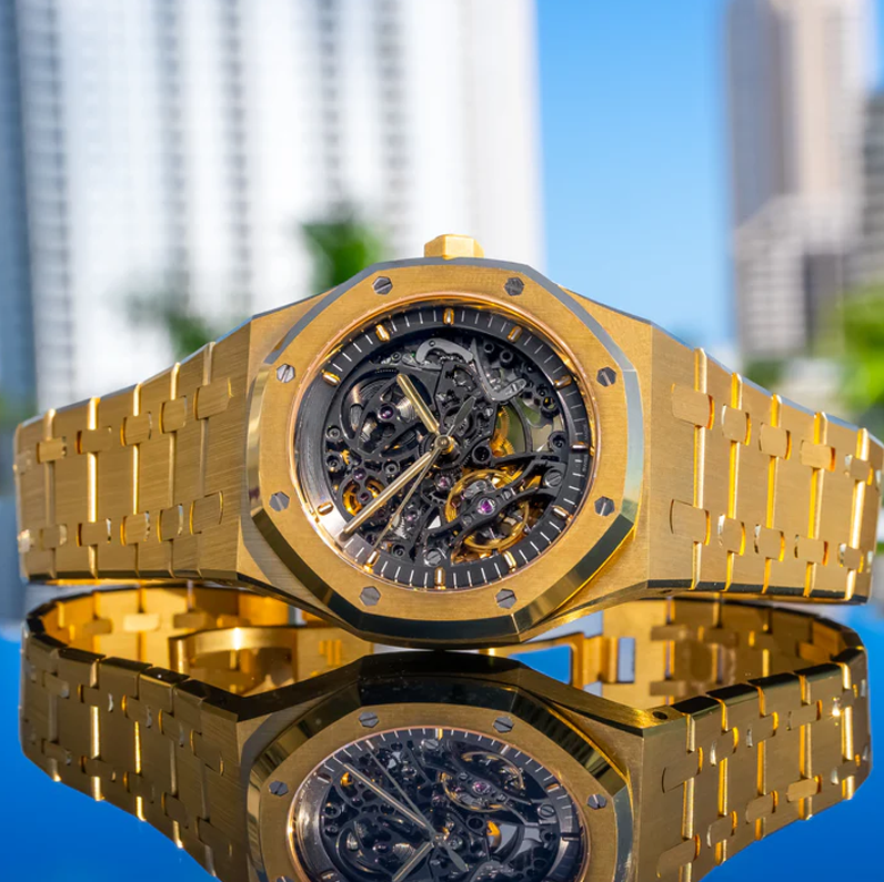 Luxury Watches - Majestic Gold Skeleton