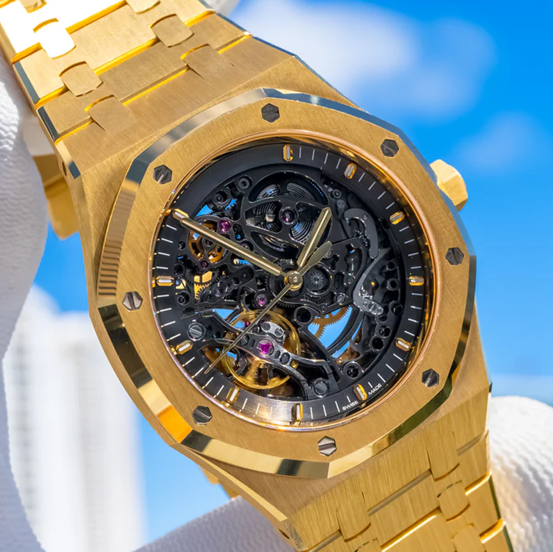 Luxury Watches - Majestic Gold Skeleton