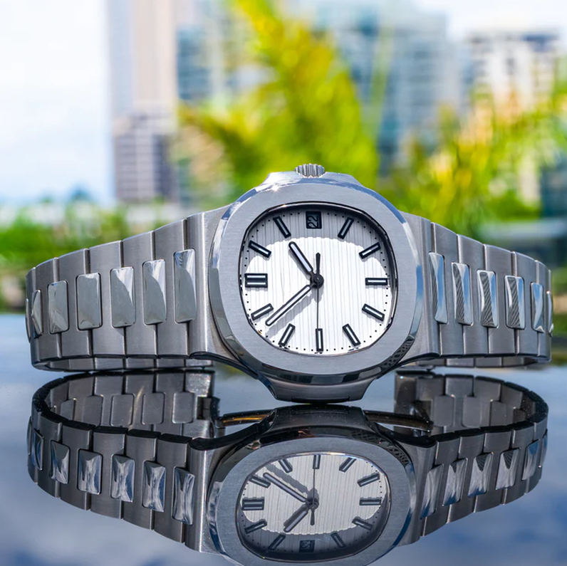 Luxury Watches - Platinum Elegance Cushion